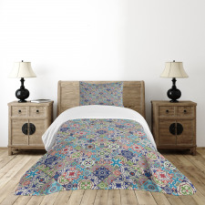 Colorful Floral Set Bedspread Set