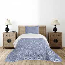 Checkered Grid Desgin Bedspread Set