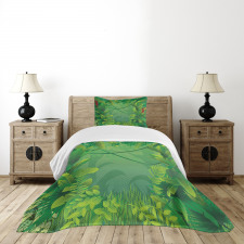 Hawaiian Rainforest Bedspread Set