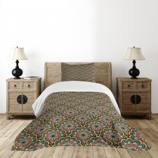 Tribal Paisley Flowers Bedspread Set