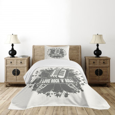 Retro Microphone Bedspread Set