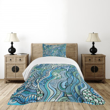 Underwater Wildlife Ethnic Bedspread Set