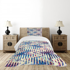 Refracted Waves Abstract Bedspread Set