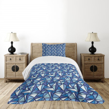 Geometrical Abstract Ice Bedspread Set