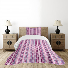 Stripes Retro Style Bedspread Set