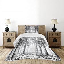 Sketch Style Line Art Bedspread Set