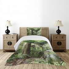 Lush Foliage Jungle Bedspread Set