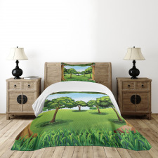 Nature Scene Summer Bedspread Set