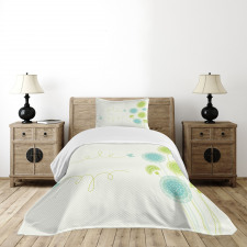 Hand Drawn Plants Bedspread Set