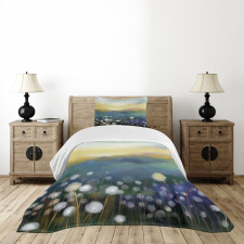 Oil Painting Flora Bedspread Set