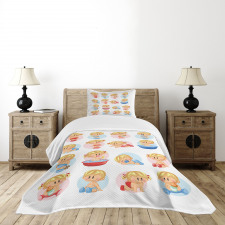 Infants Funny Sleep Bedspread Set