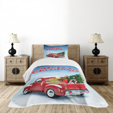 Pickup Truck Ornate Bedspread Set