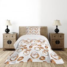 Java Stains Watercolor Bedspread Set