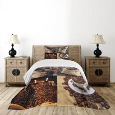Rustic Collage of Grains Bedspread Set