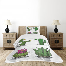 Mexican Flora Pattern Bedspread Set