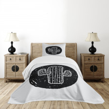 Saguaro Plant Theme Bedspread Set