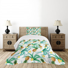 Botany Inspired Fruits Bedspread Set