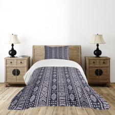 Vertical Art Borders Bedspread Set