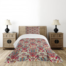 Colorful Motifs Bedspread Set