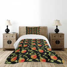 Hand Drawn Tree Branches Bedspread Set