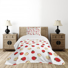 Vibrant Fruit Slices Bedspread Set