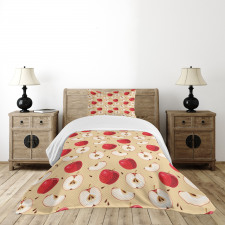 Fresh Fruit Slices Pie Bedspread Set