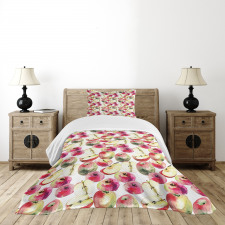 Colorful Saturn Peaches Bedspread Set