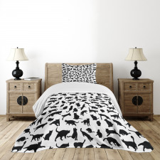 Silhouettes in Black Bedspread Set