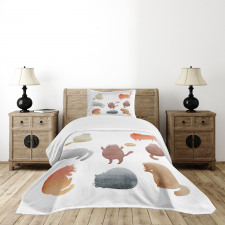 Watercolor Kitties Pet Bedspread Set