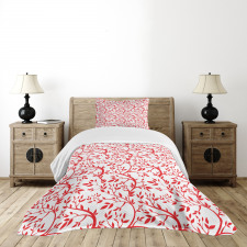 Branches Full of Leaves Bedspread Set