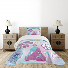 Psychedelic Eye Mandala Bedspread Set