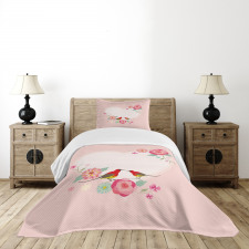 Valentines Day Motif Bedspread Set