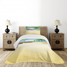Paradise Island Tropical Bedspread Set