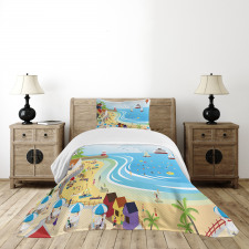 Holiday Destinations Bedspread Set