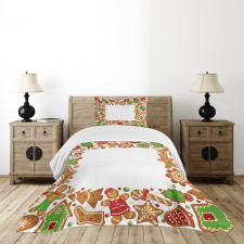 Gingerbread Biscuits Bedspread Set