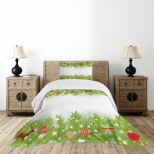 Coniferous Noel Tree Bedspread Set