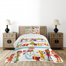 Joy Children Santa Bedspread Set