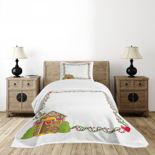 Gingerbread House Bedspread Set