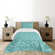 Disoriented Jet Flight Bedspread Set