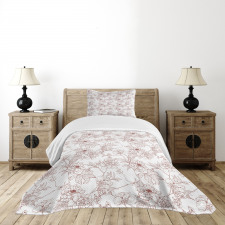 Rustic Peonies Bedspread Set