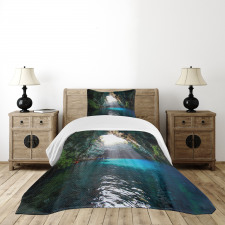 Melissani Lake Kefalonia Bedspread Set