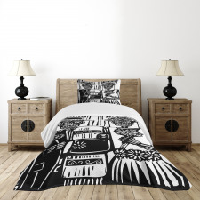 Bride and Groom Bedspread Set