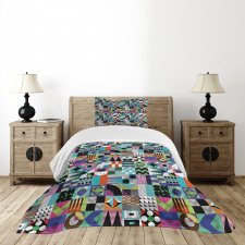 Various 60s Shapes Bedspread Set