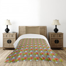 Modern Nature Art Bedspread Set