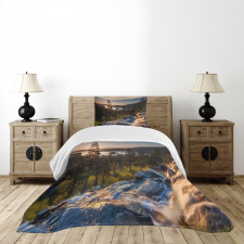 Romantic USA Places Bedspread Set