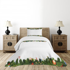 Christmas Candy Canes Bedspread Set