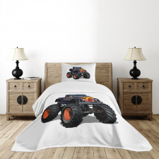 Flame Pattern Pickup Bedspread Set