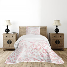 Swirls Love in Spring Bedspread Set