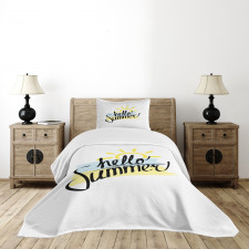 Brush Strokes Art Bedspread Set