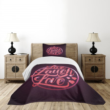 Bokeh Hearts Bedspread Set